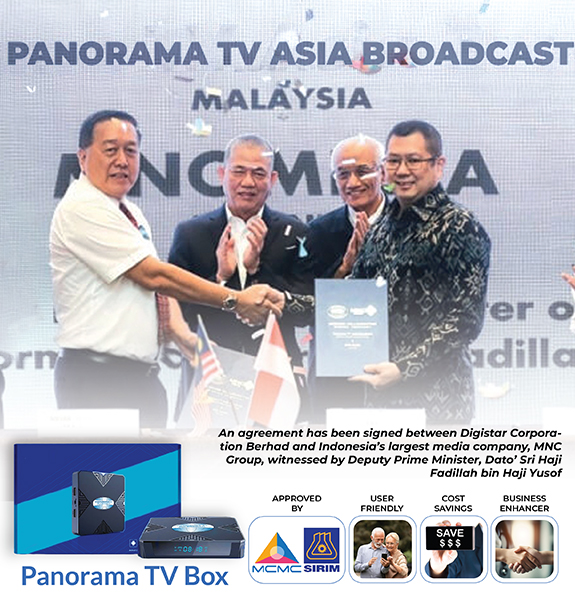 Business agreement between Digistar corporation and an indonesian media company witnessed by malaysian deputy prime minister
